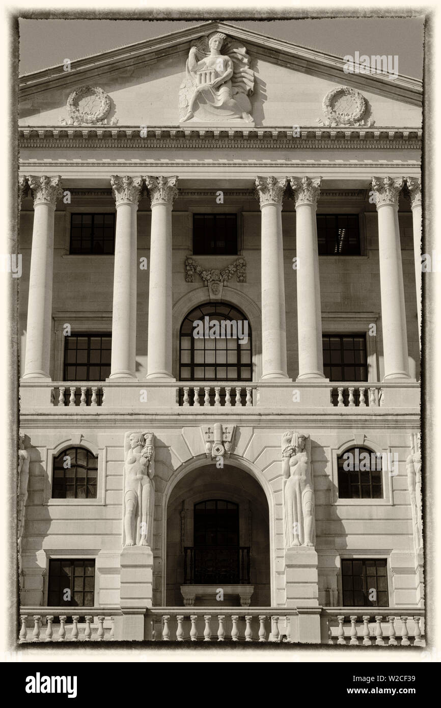 Bank of England, City of London, Londra, Inghilterra, Regno Unito Foto Stock