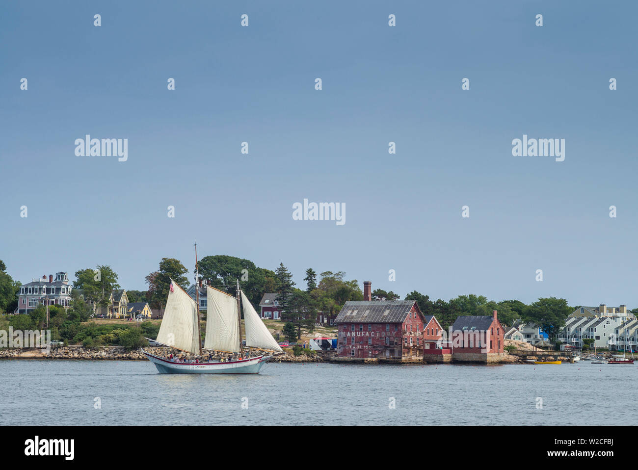 Stati Uniti d'America, Massachusetts, Cape Ann, Gloucester, America più antichi della Seaport, Gloucester Schooner Festival, goletta le navi a vela Foto Stock