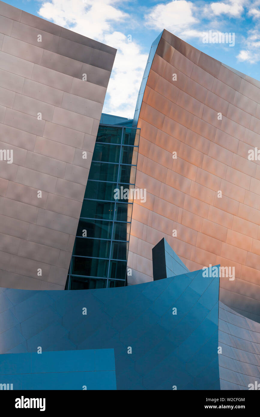 Stati Uniti, California, Los Angeles, Walt Disney Concert Hall di dettaglio Foto Stock