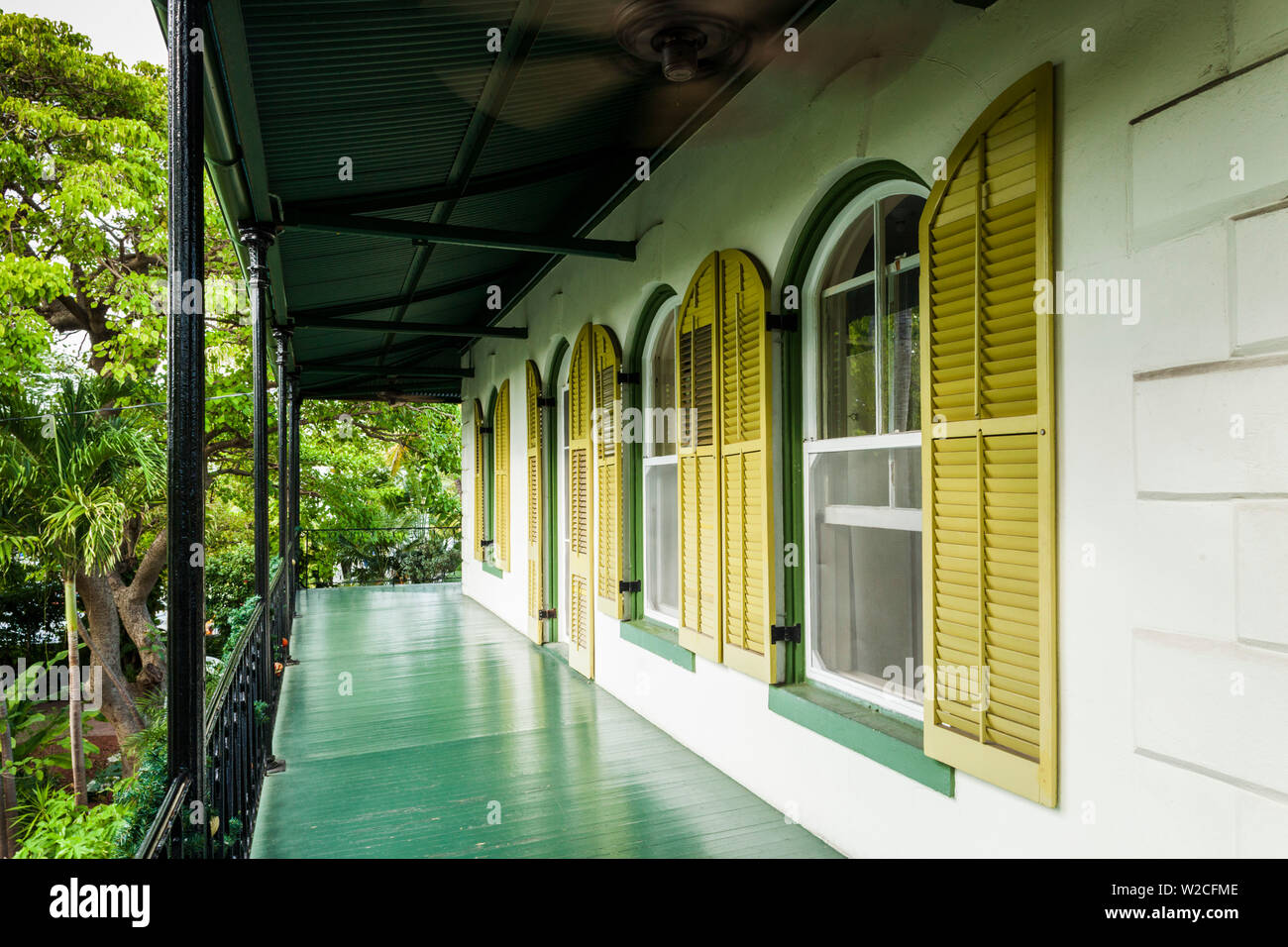 Stati Uniti d'America, Florida, Florida Keys, Key West, Hemingway House, ex residenza del famoso scrittore americano Foto Stock