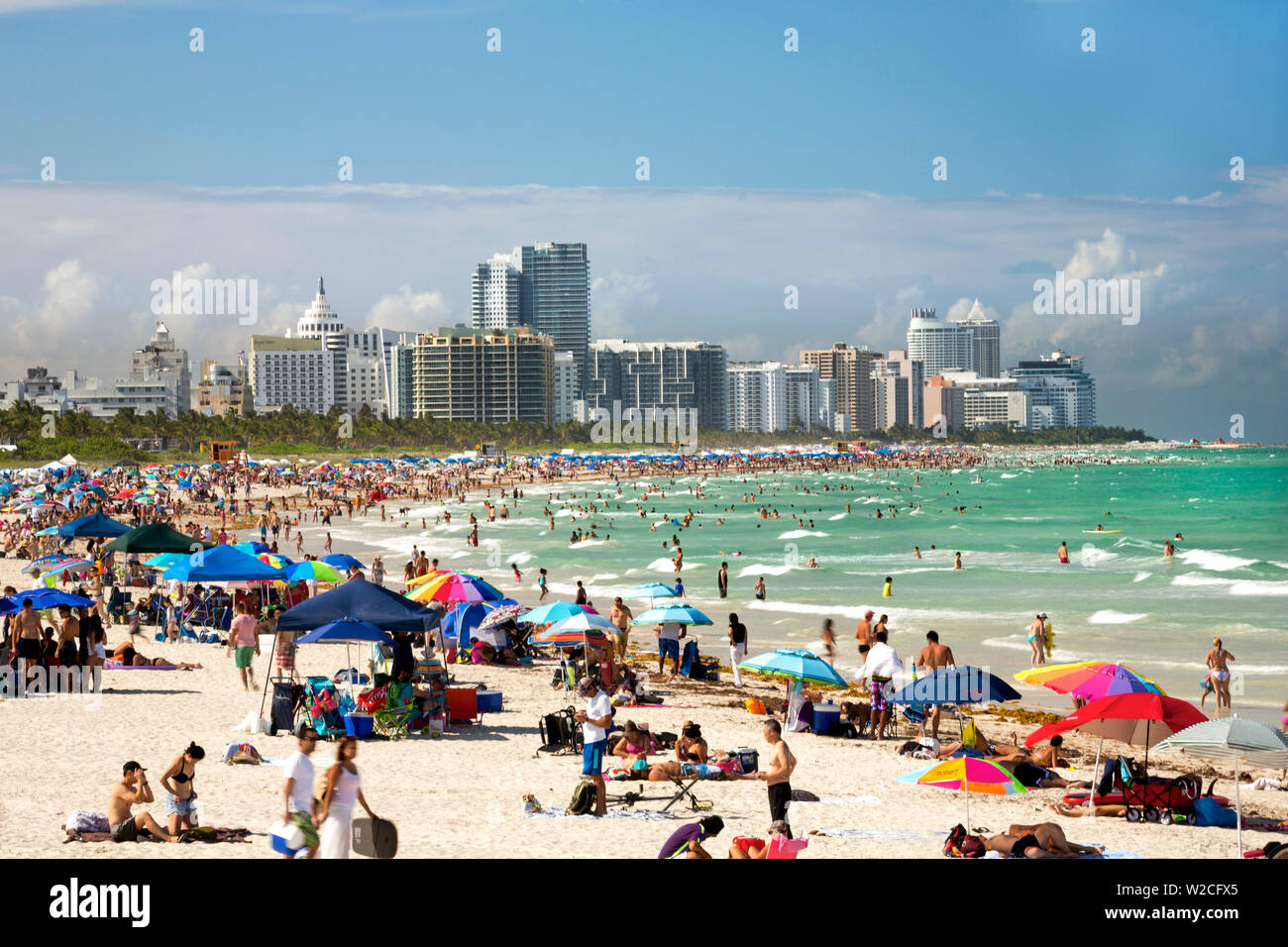 South Beach, Miami Beach, Gold Coast, Miami, Florida, Stati Uniti d'America Foto Stock