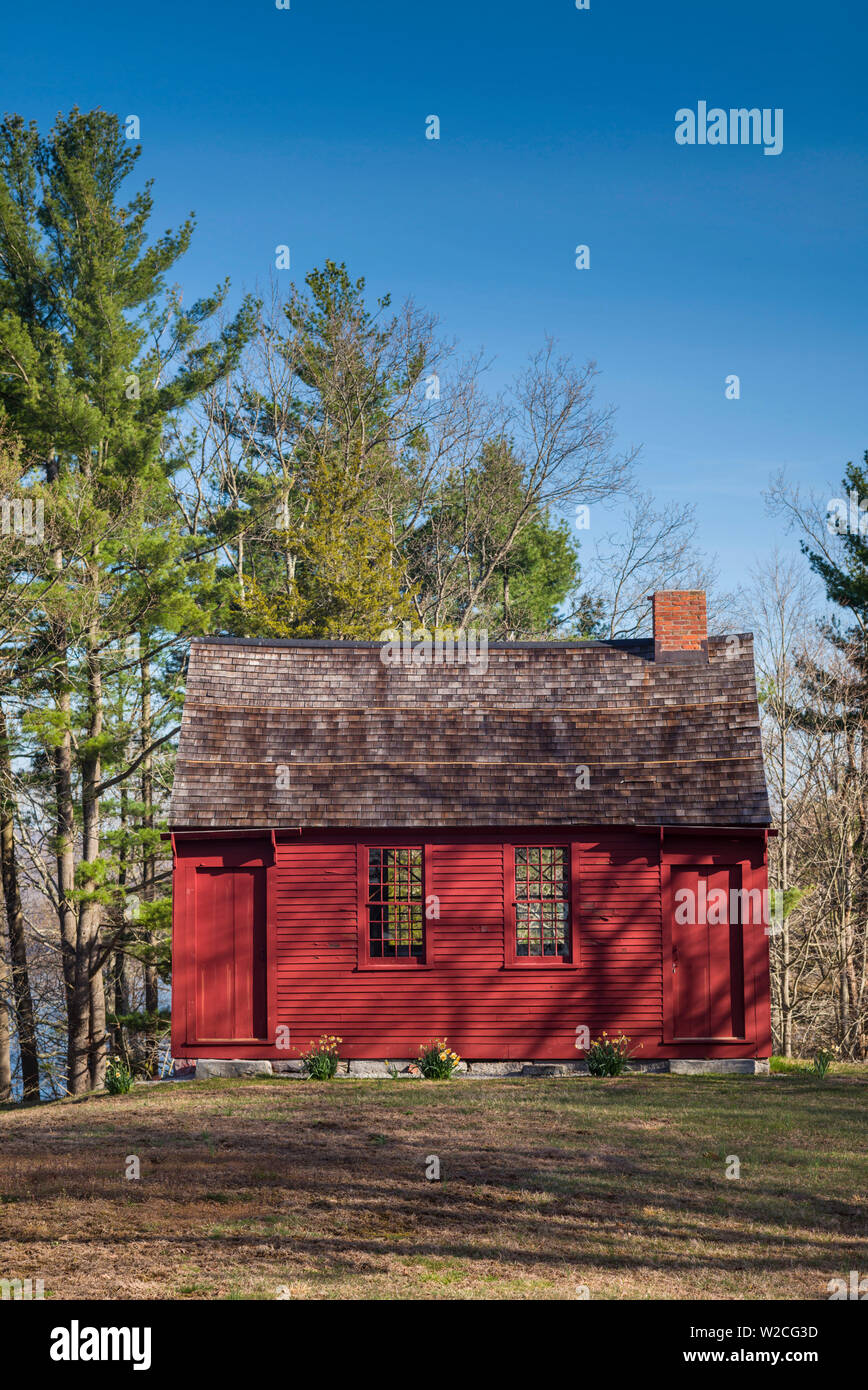 Stati Uniti d'America, Connecticut, East Haddam, Nathan Hale Schoolhouse, scuola dove la guerra rivoluzionaria americana eroe Nathan Hale è stato un insegnante Foto Stock