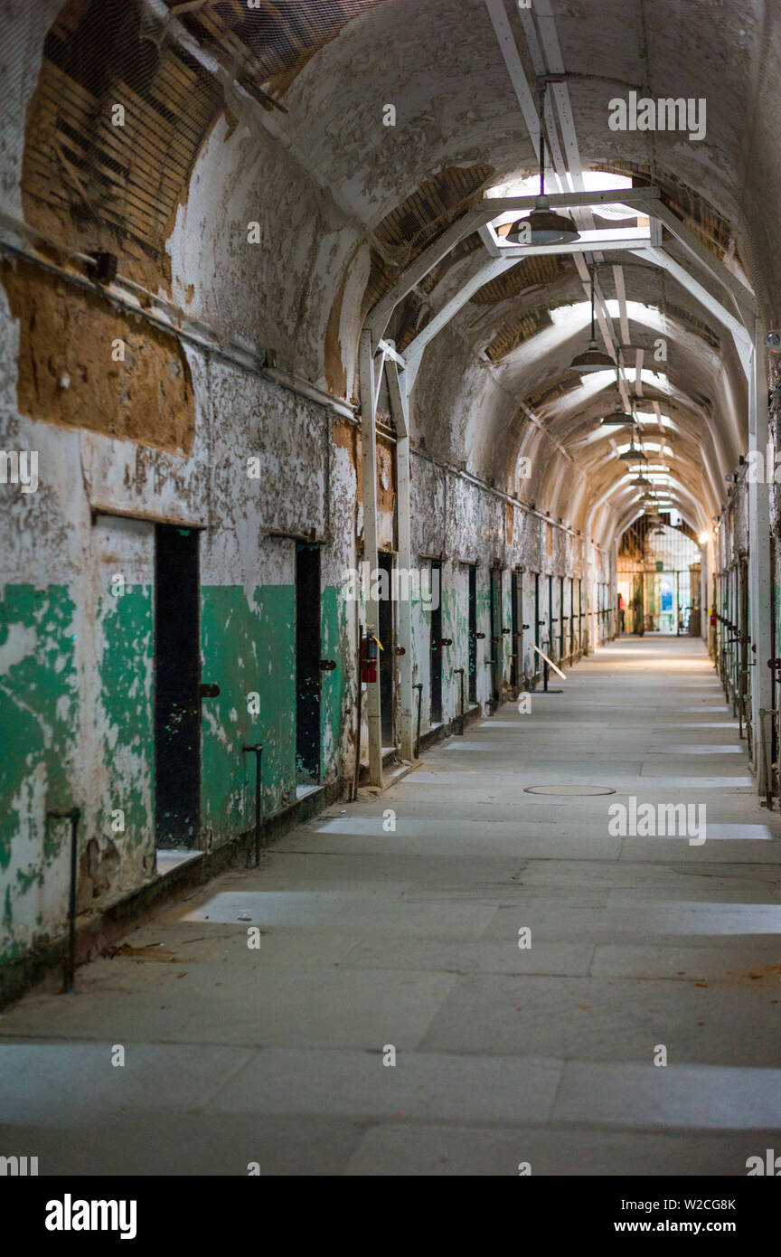Stati Uniti d'America, Pennsylvania, Philadelphia, stato orientale Penintentiary, prigione costruita nel 1829, interno Foto Stock