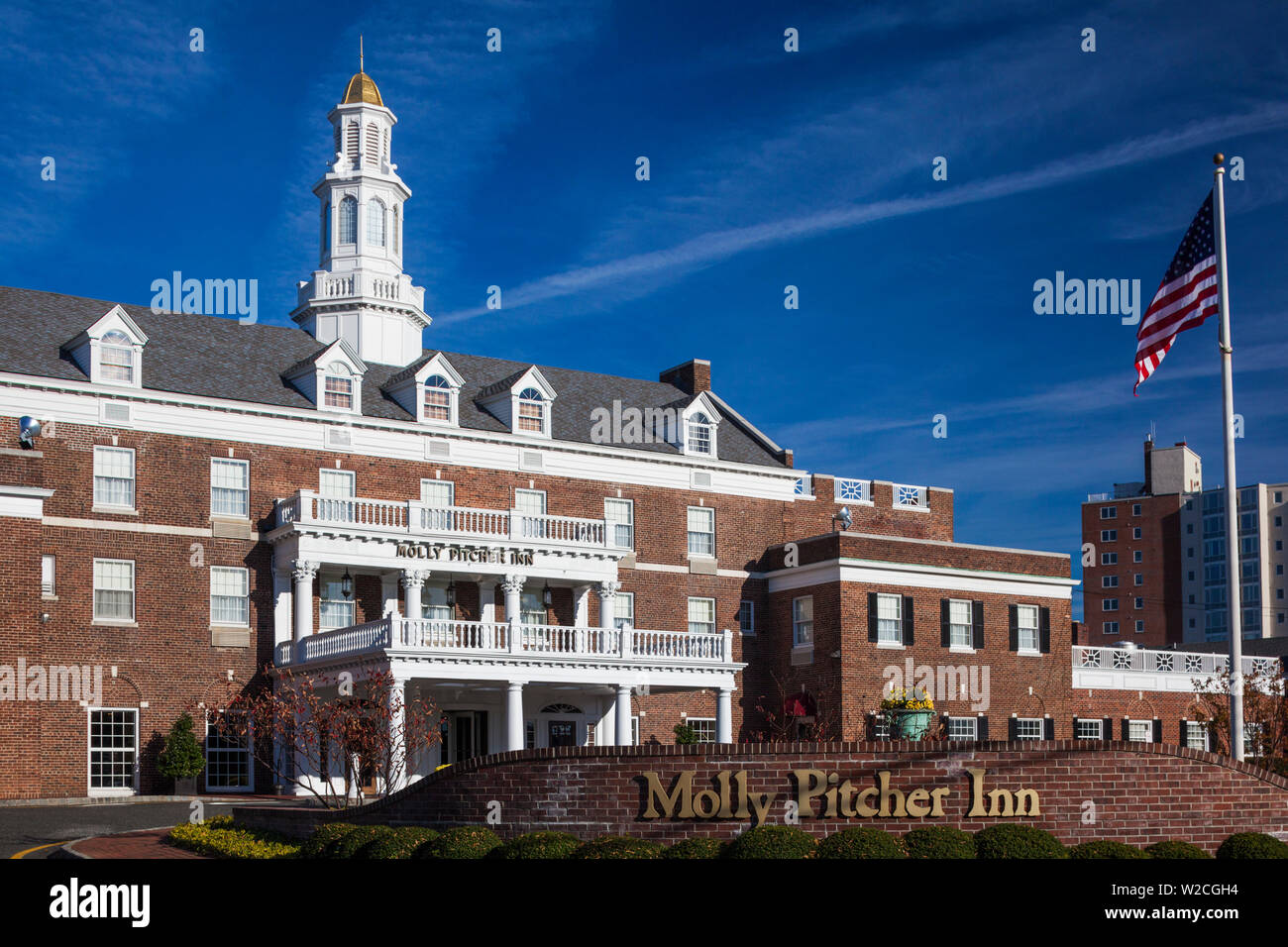 Stati Uniti d'America, New Jersey, Red Bank, storico Molly Pitcher Inn Foto Stock