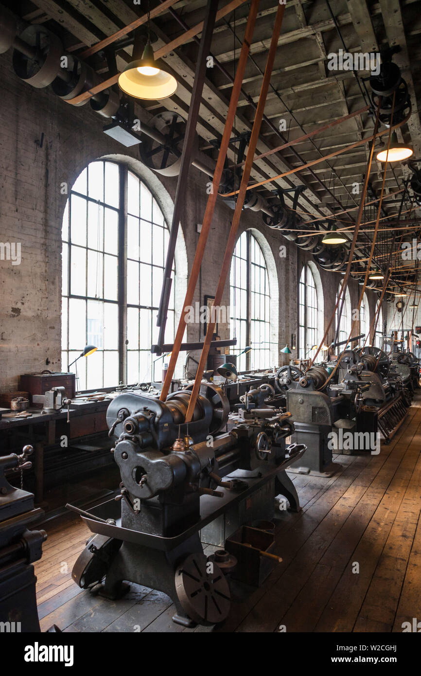 Stati Uniti d'America, New Jersey, West Orange, Thomas Edison National Historical Park, interna alla fabbrica Foto Stock