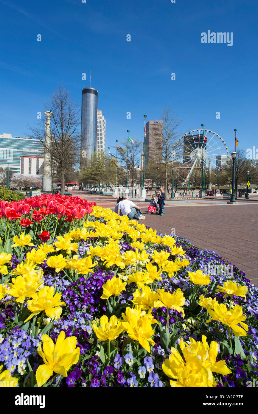 Il centro cittadino di Atlanta, Georgia, Stati Uniti d'America Foto Stock