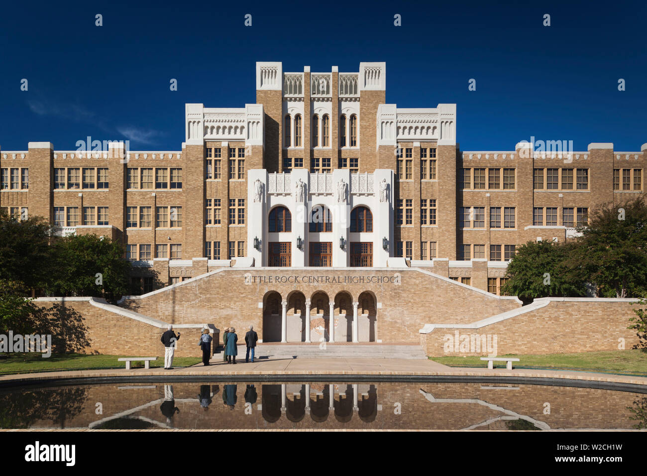 Stati Uniti d'America, Arkansas, Little Rock Little Rock Central High School National Historic Site, sito di 1954 desegregazione scuola di battaglie Foto Stock