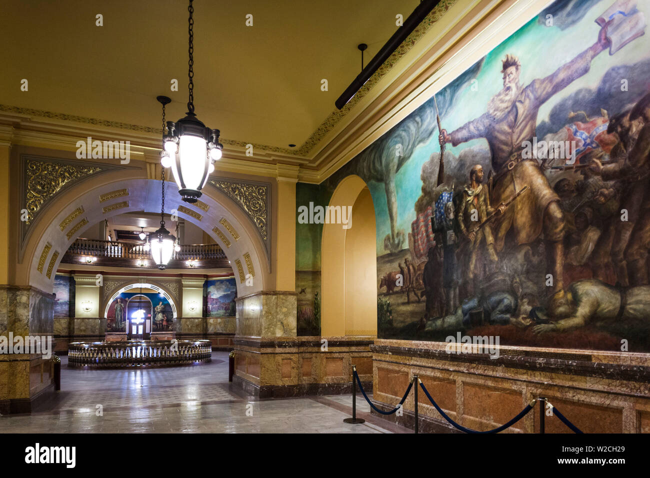 Stati Uniti d'America, Kansas, Topeka nel Kansas Capitale dello Stato, pittura di abolizionista John Brown Foto Stock
