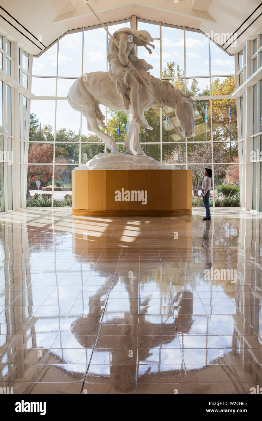 Stati Uniti d'America, Oklahoma, Oklahoma City National Cowboy e Western Heritage Museum, fine del sentiero scultura di James Earl Fraser Foto Stock