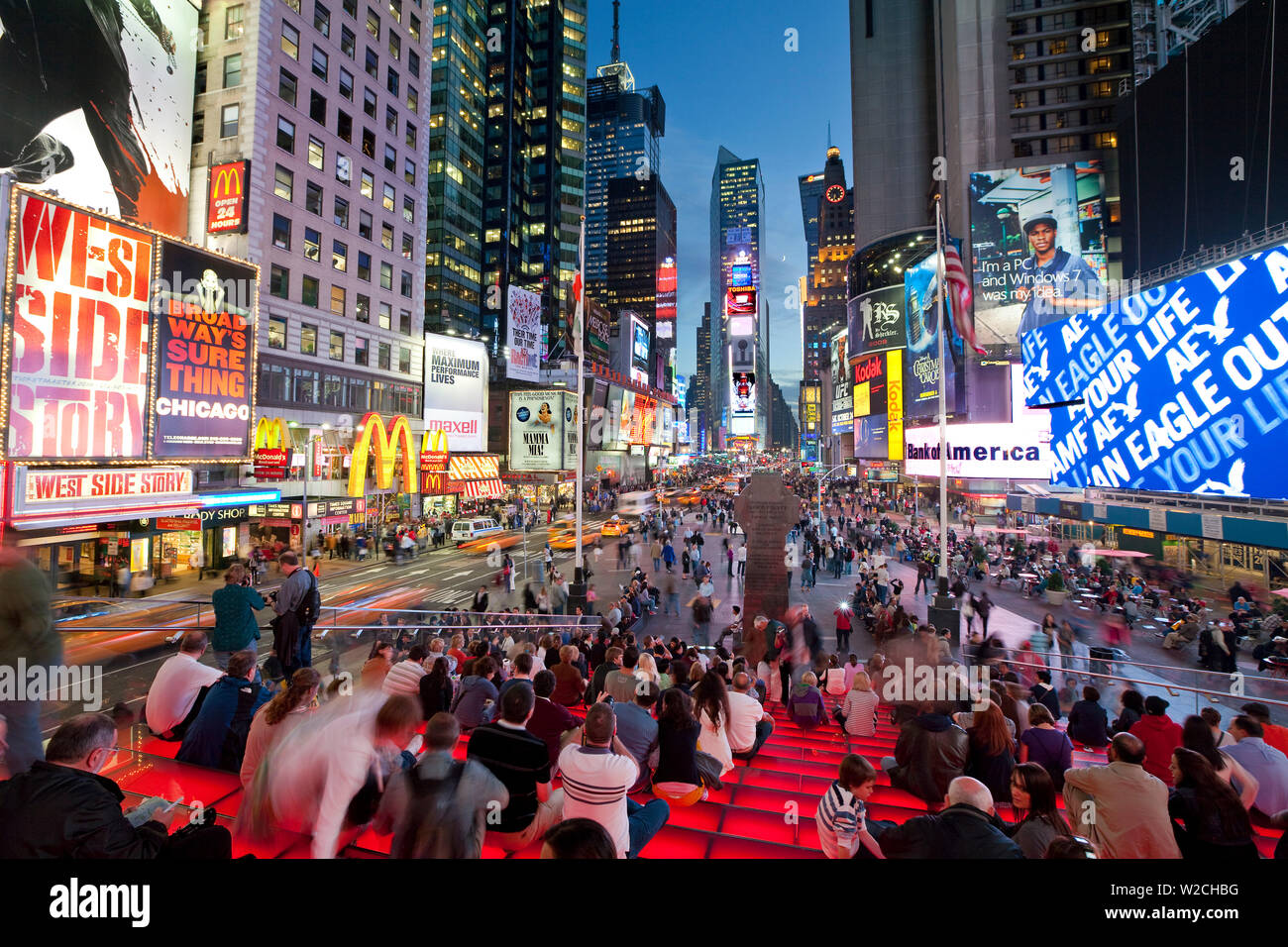 Stati Uniti d'America, New York City, Manhattan, Times Square Foto Stock