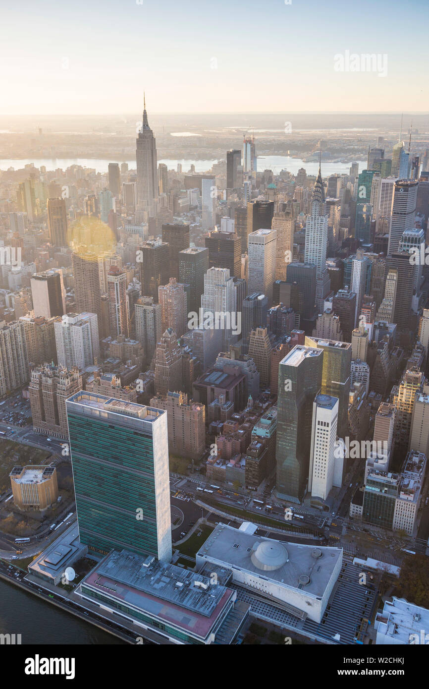 Edificio DELLE NAZIONI UNITE, Manhattan, New York, New York, Stati Uniti d'America Foto Stock
