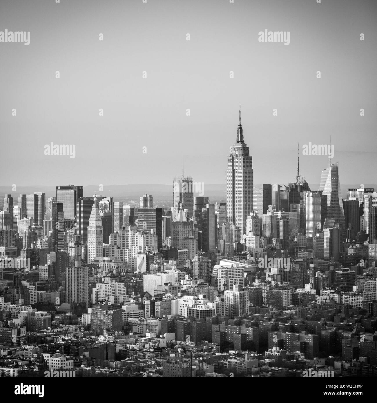 Empire State Building & Manhattan, New York, New York, Stati Uniti d'America Foto Stock