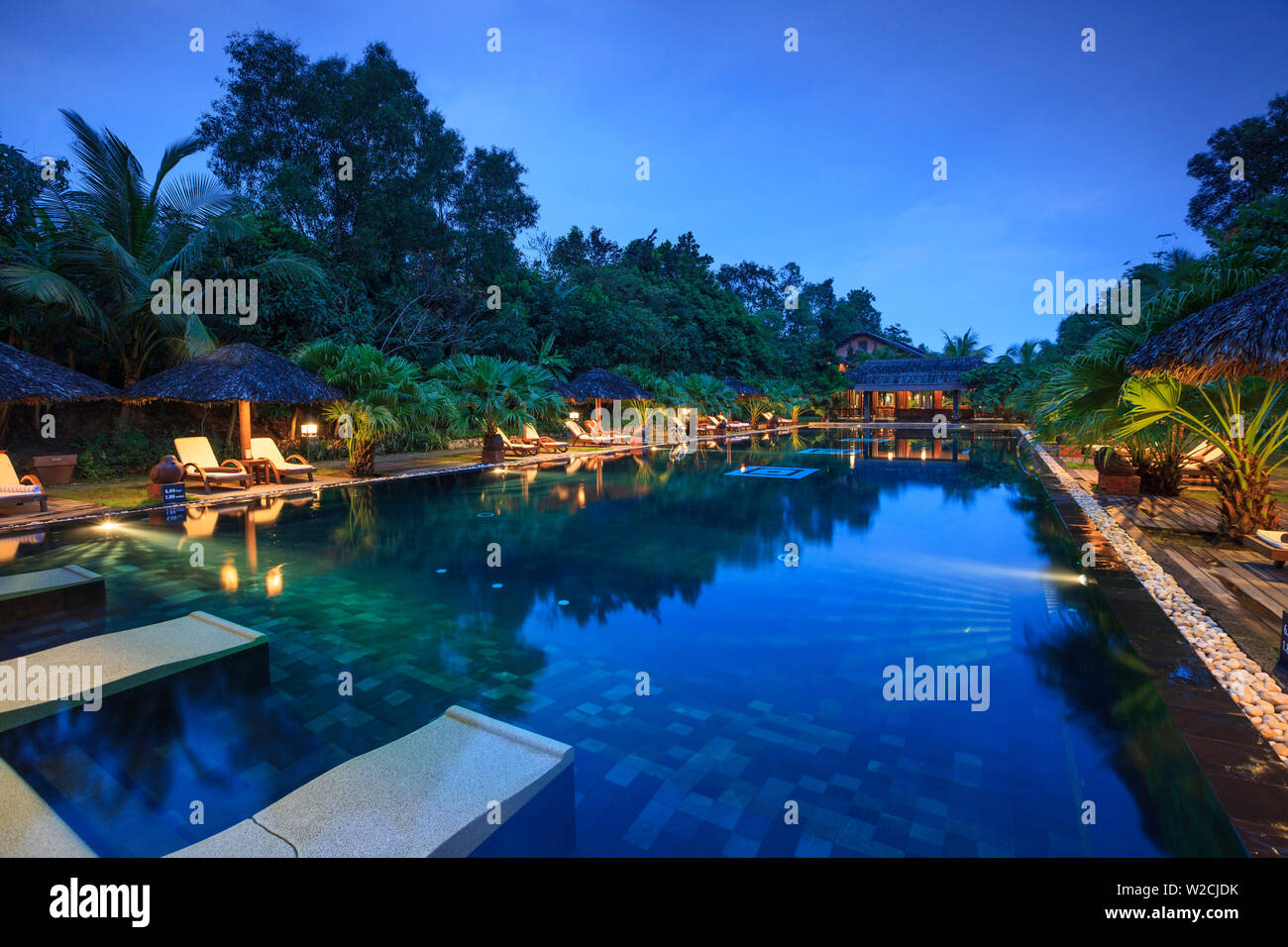 Il Vietnam, Danang, Tonalità Resort di lusso Foto Stock