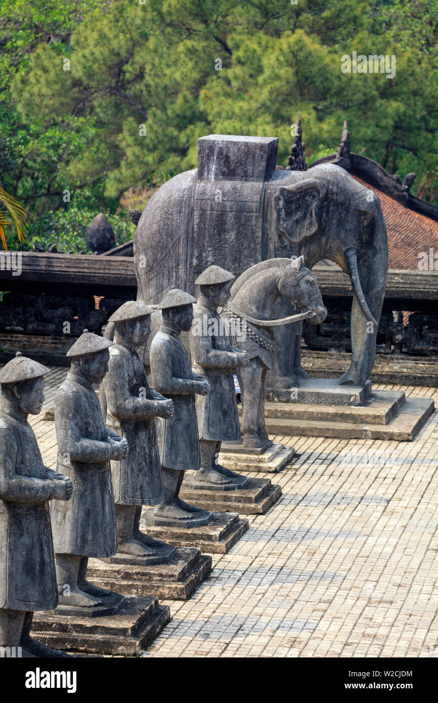 Il Vietnam, Danang, Tonalità Imperatore Khai Dinh tomba Foto Stock