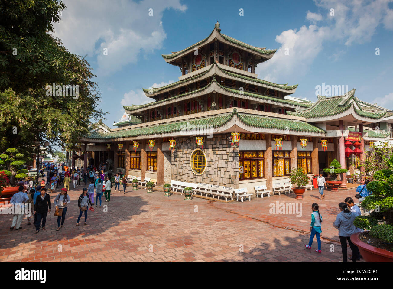 Il Vietnam, il Delta del Mekong, Sam Mountain, Tay una pagoda, esterna Foto Stock