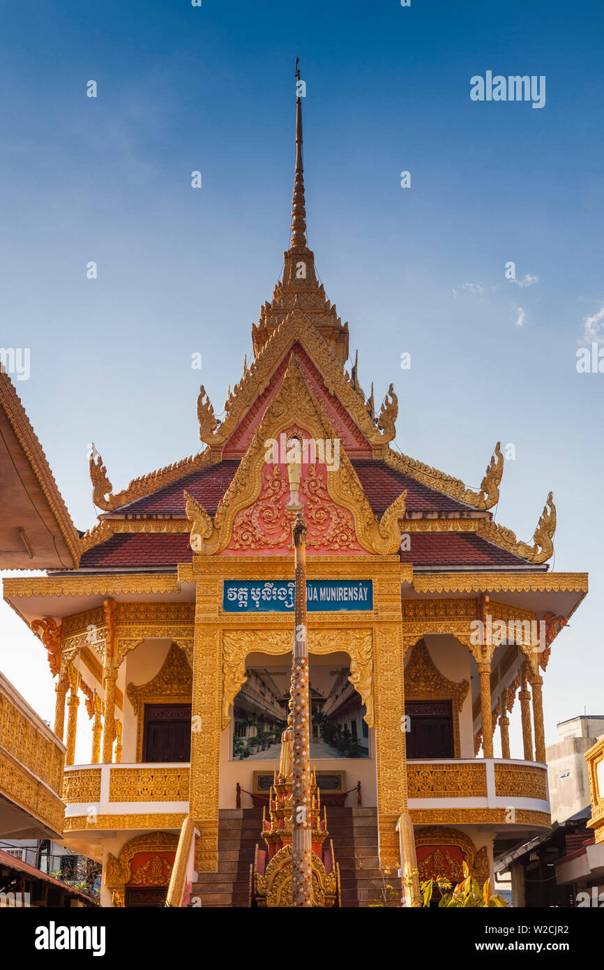 Il Vietnam, il Delta del Mekong, Can Tho, Munirensay Pagoda di Khmer Foto Stock