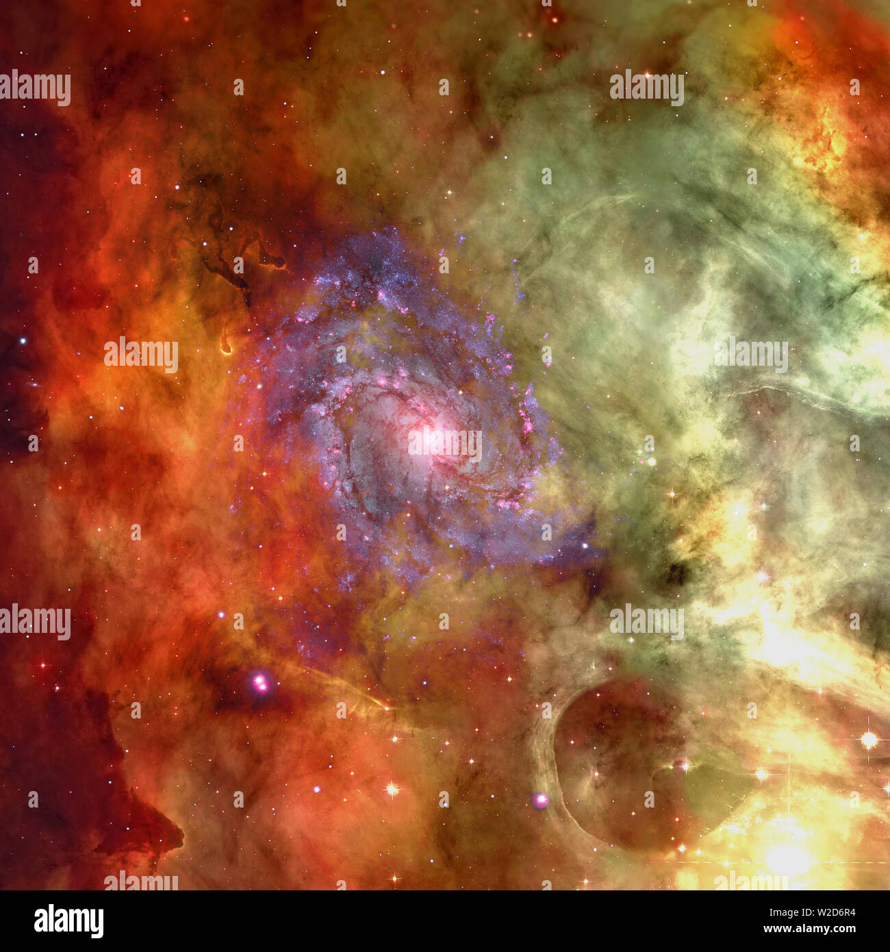 Universo pieno di stelle, nebulosa e Galaxy. Gli elementi di questa immagine fornita dalla NASA. Foto Stock