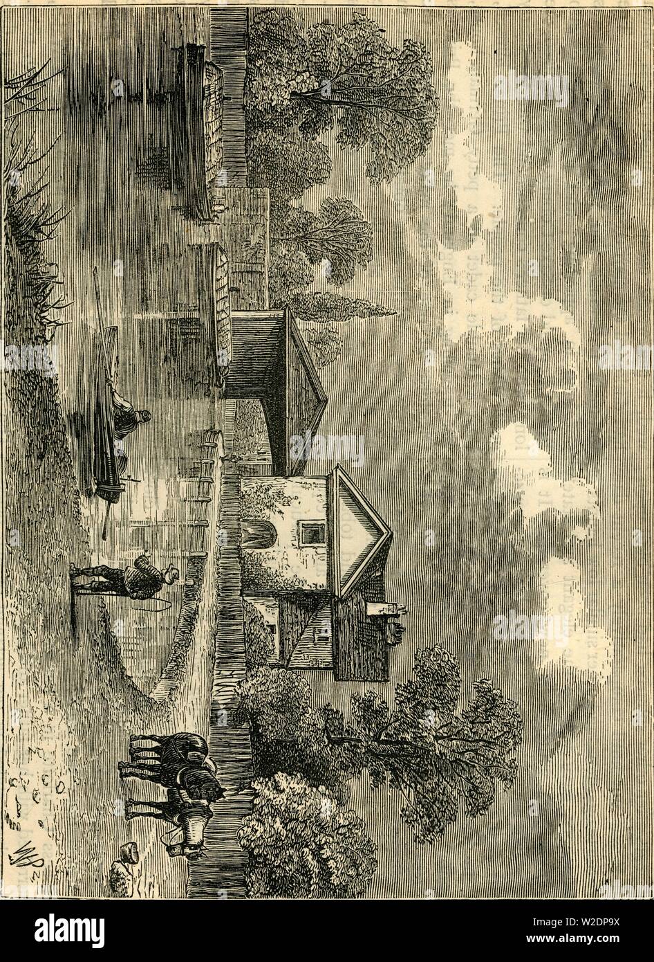 "Paddington Canal, 1820', (c1876). Creatore: sconosciuto. Foto Stock