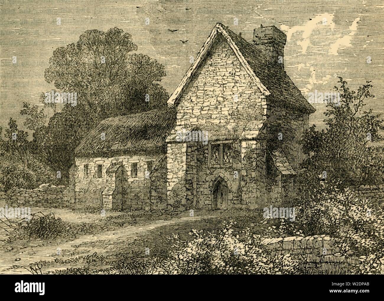 'Il Priory, Kilburn, 1750', (c1876). Creatore: sconosciuto. Foto Stock