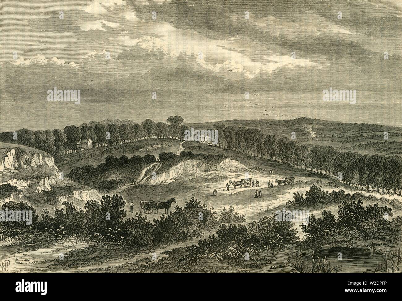 "Hampstead Heath nel 1840', (c1876). Creatore: sconosciuto. Foto Stock