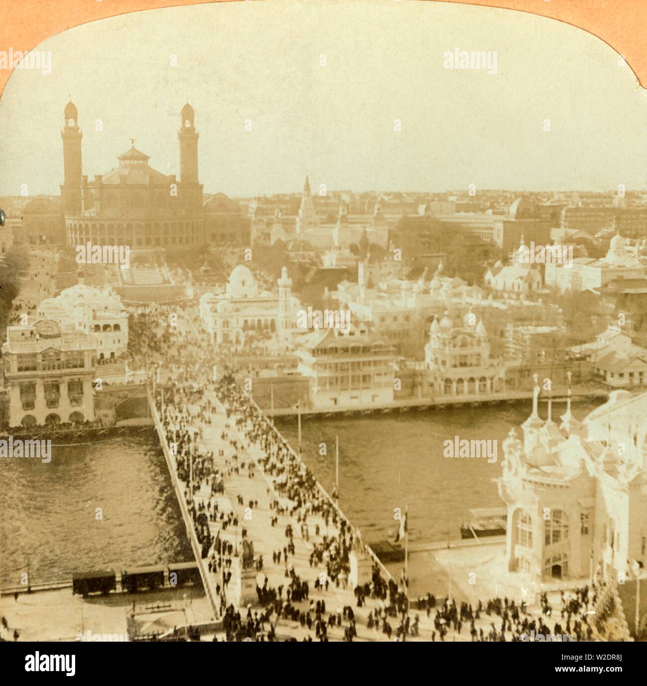 "Guardando a Nord dalla Torre Eiffel, Esposizione di Parigi", 1902. Creatore: sconosciuto. Foto Stock