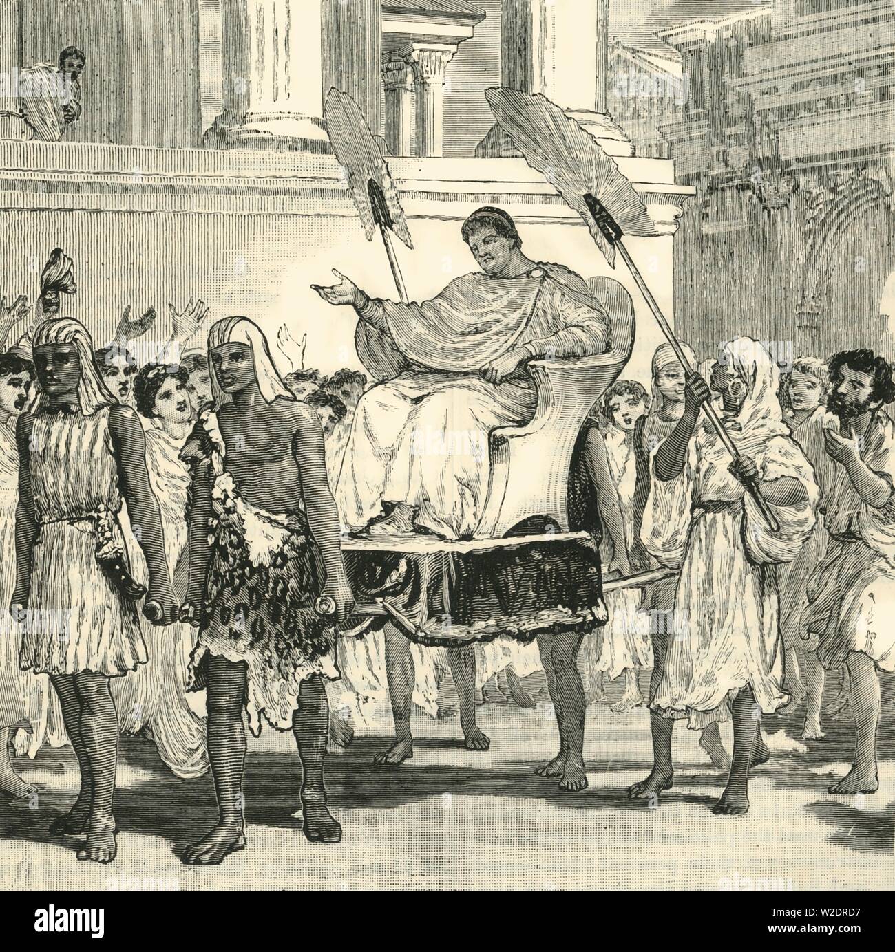 "Rejoicings pubblica sul recupero di Pompeo', 1890. Creatore: sconosciuto. Foto Stock