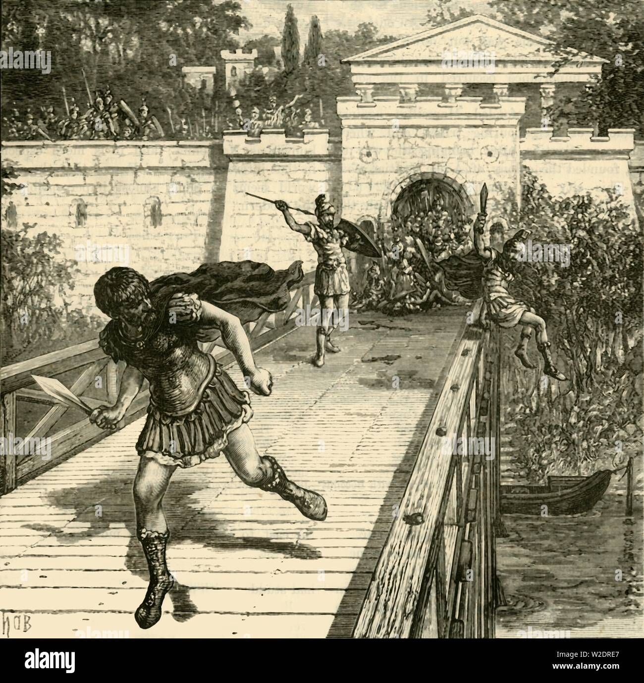 "Il volo di Caio Gracco', 1890. Creatore: sconosciuto. Foto Stock