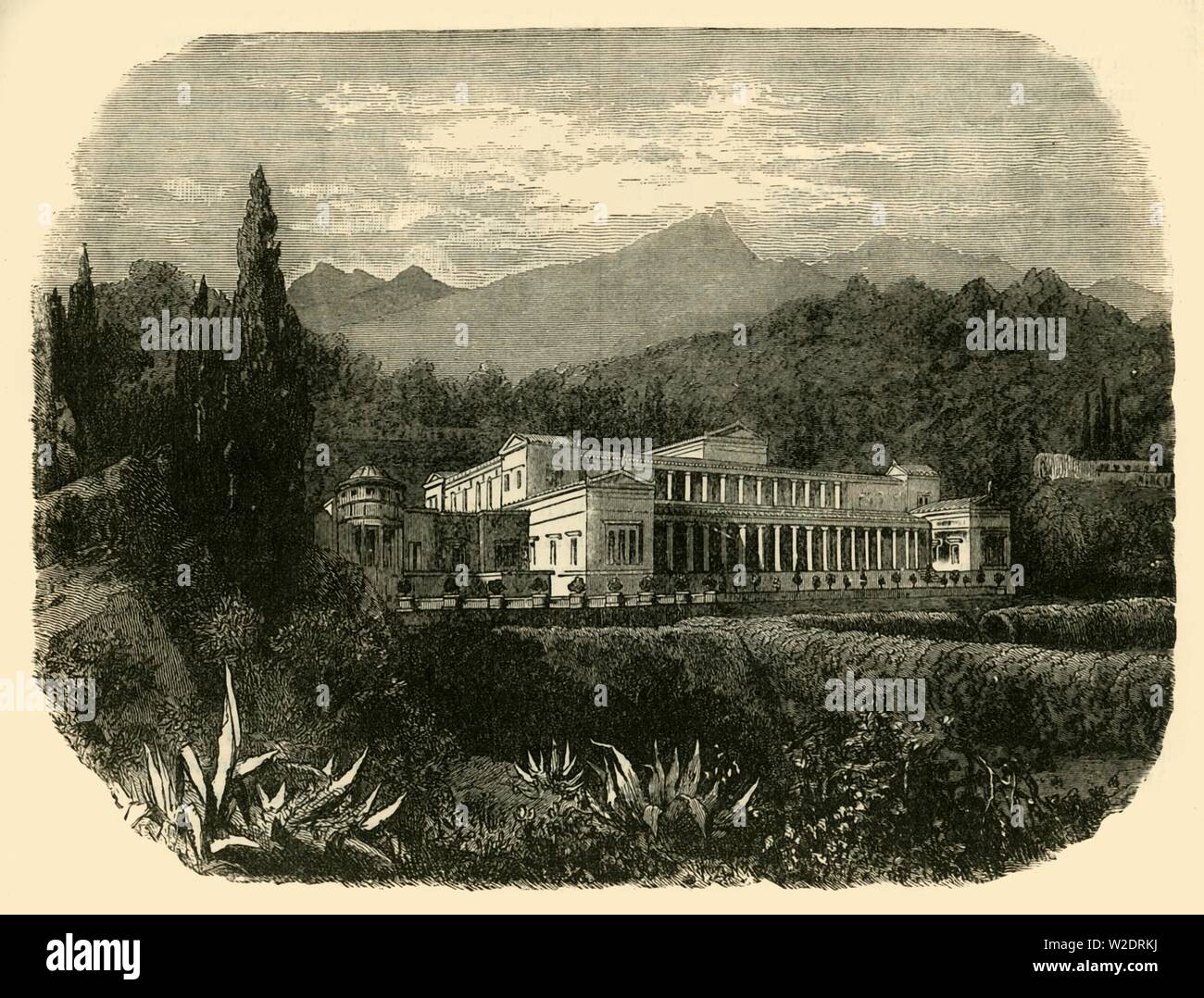 'Villa del giovane Plinio", 1890. Creatore: sconosciuto. Foto Stock