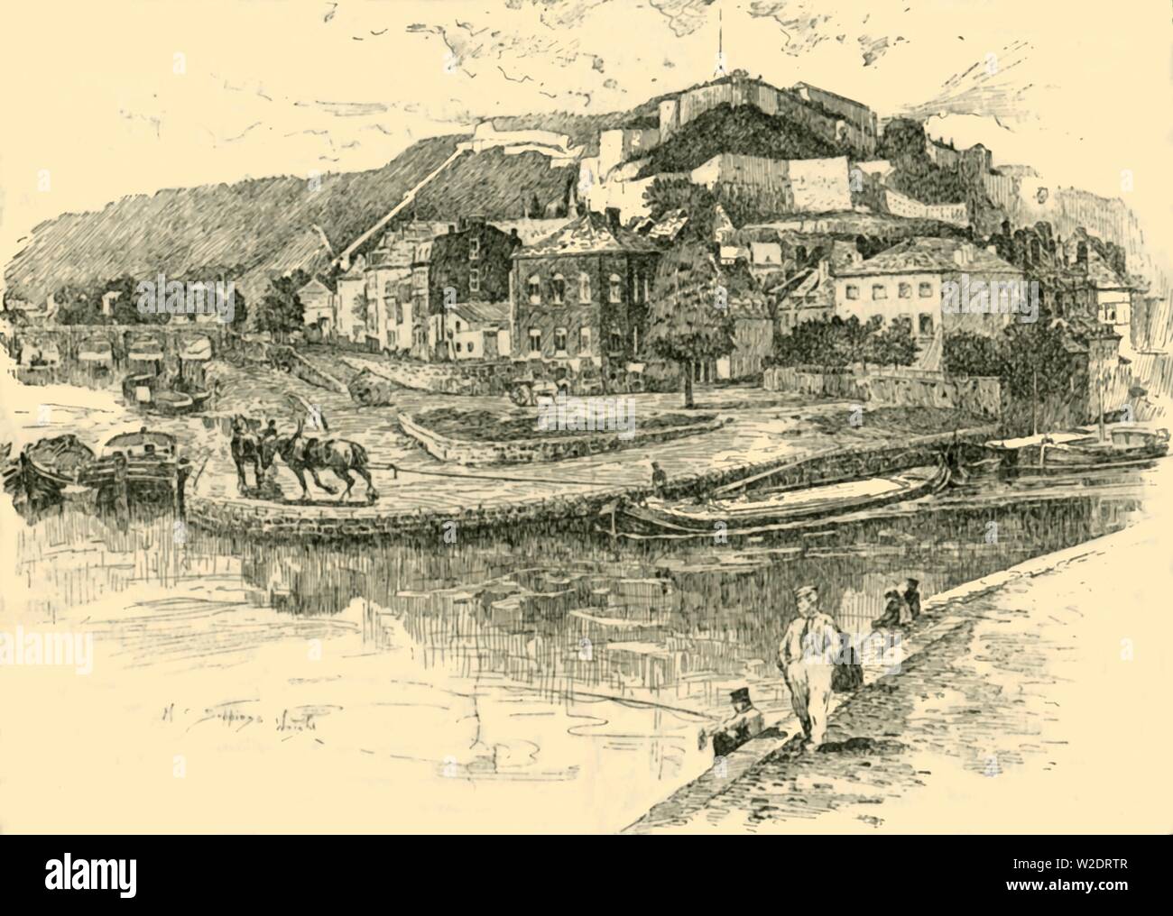 "Namur', 1890. Creatore: sconosciuto. Foto Stock