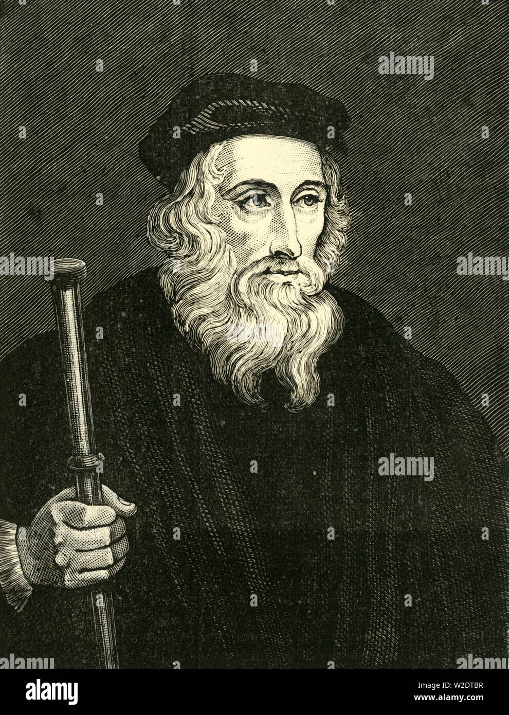 'John Wyclef', (1320S-1384), 1890. Creatore: sconosciuto. Foto Stock