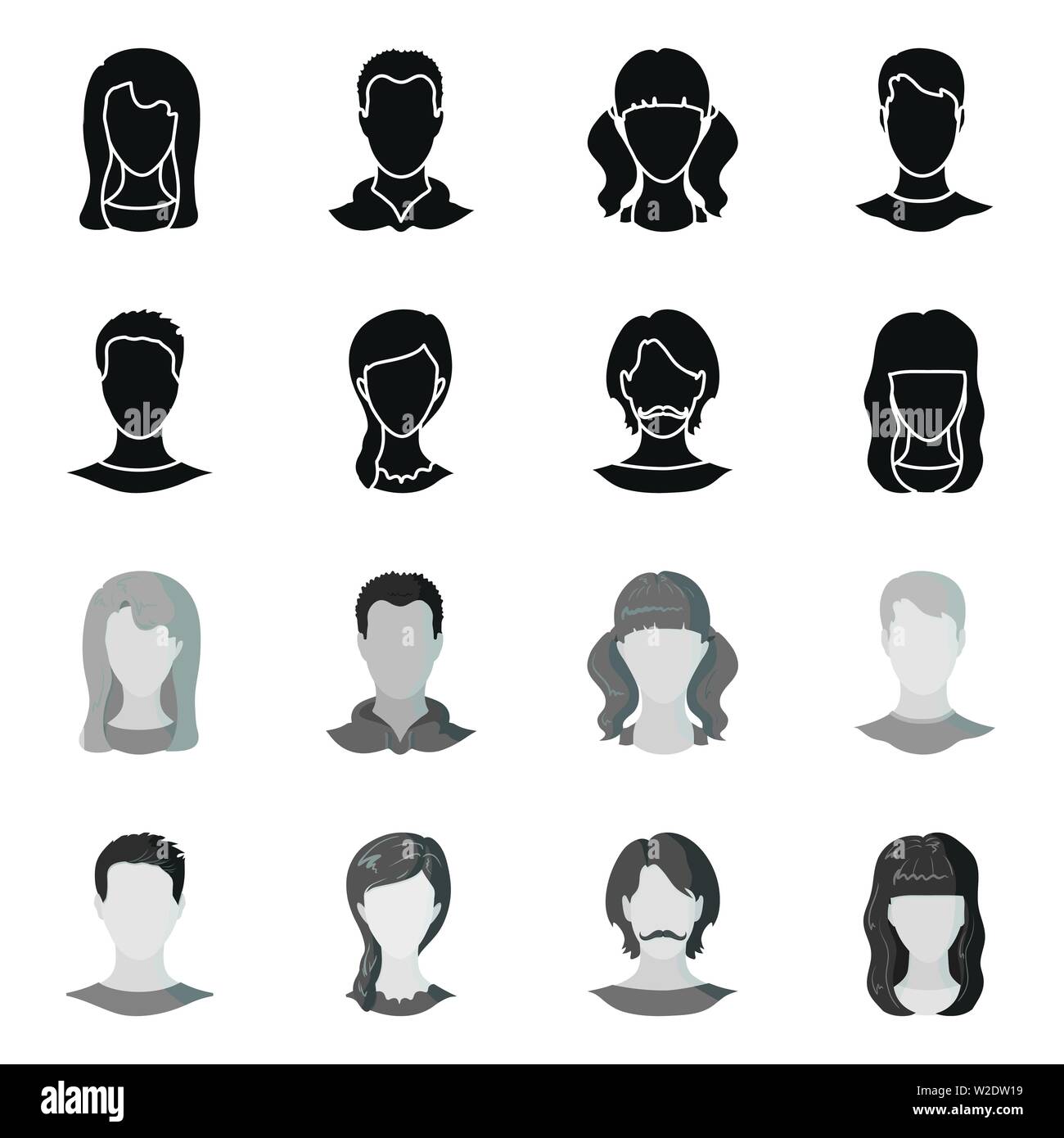 Illustrazione Vettoriale di professionale e foto logo. Raccolta dei professional e il profilo simbolo azionario per il web. Illustrazione Vettoriale