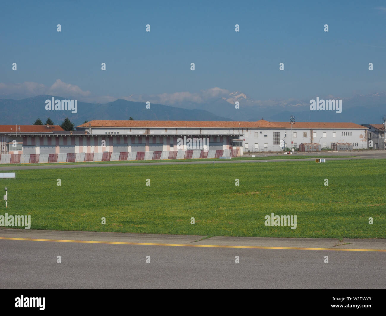 CASELLE, Italia - circa giugno 2019: Sandro Pertini di Torino aeroporto Foto Stock