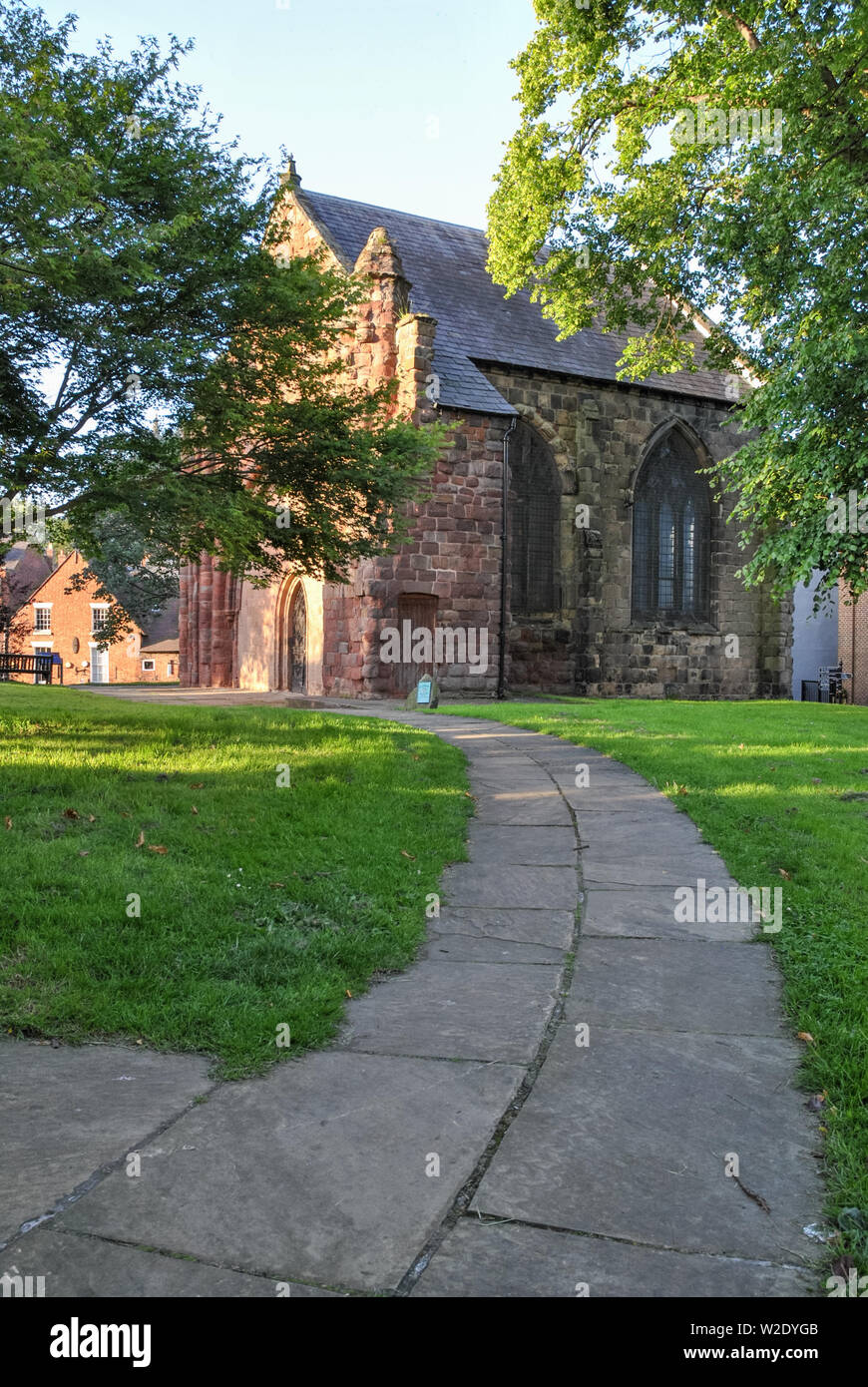Il sito di Old St Chads Chiesa a Shrewsbury, Shropshire Foto Stock