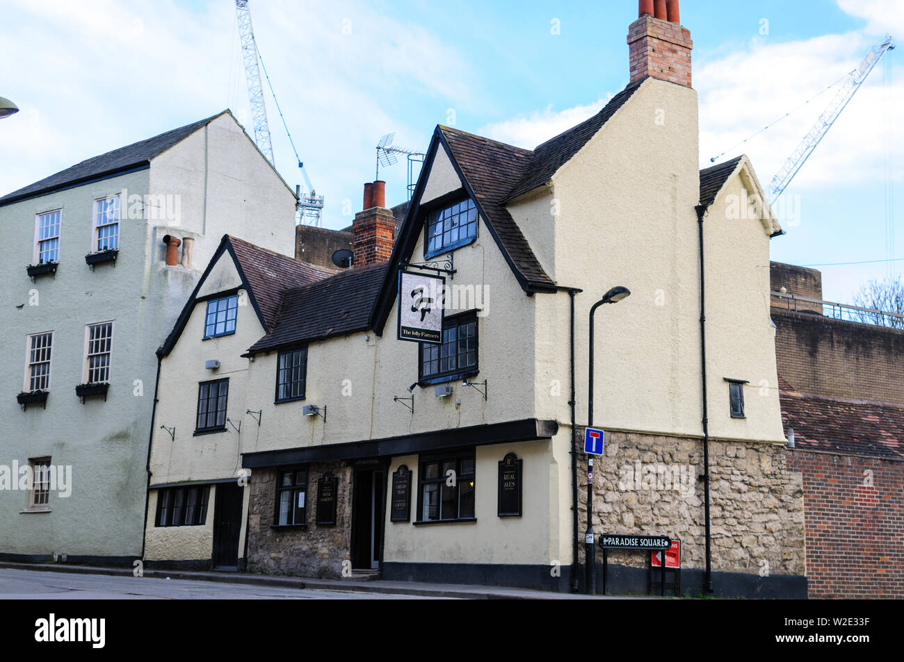 Il Jolly agricoltori Pub è una delle più antiche case pubbliche in Oxfordshire e in tempi moderni il mozzo centrale della vibrante Oxford scena gay. Foto Stock