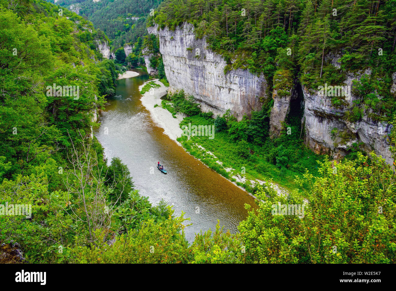 Saint-Geotrges-de-Levejac, comune Gorges du Tarn, dipartimento della Lozère, Occitanie, Francia. Foto Stock
