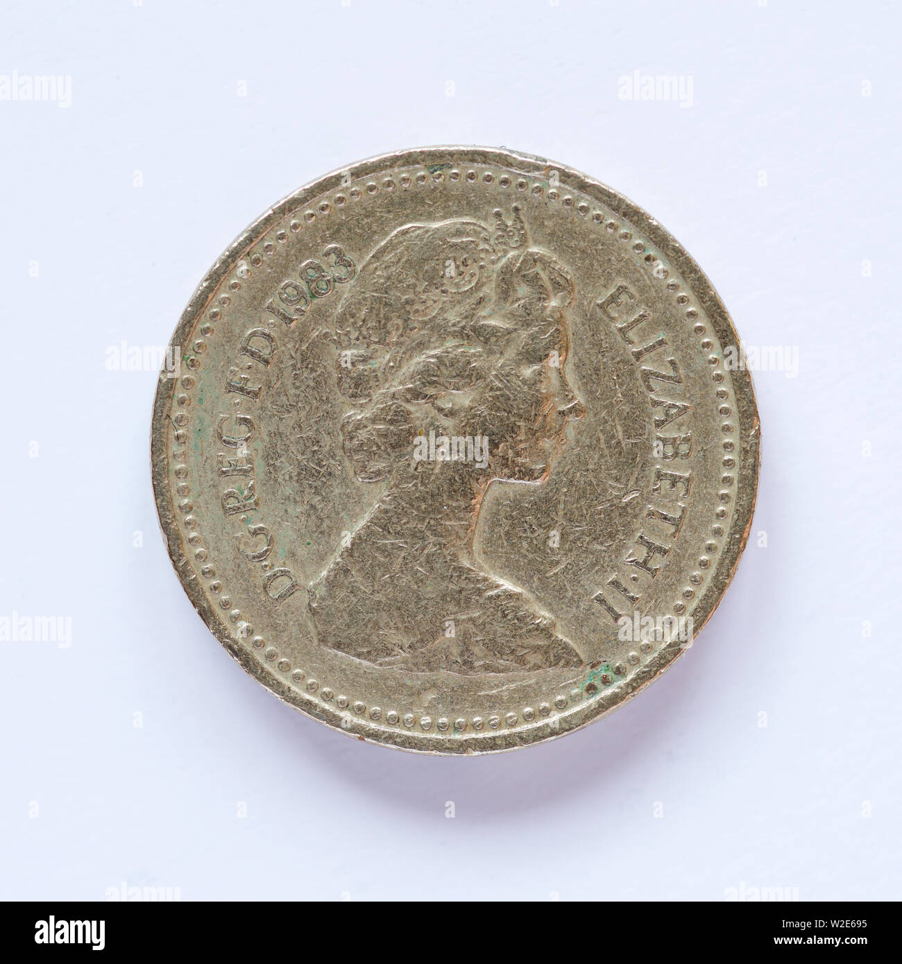 British una libbra Coin - 1983 Foto Stock