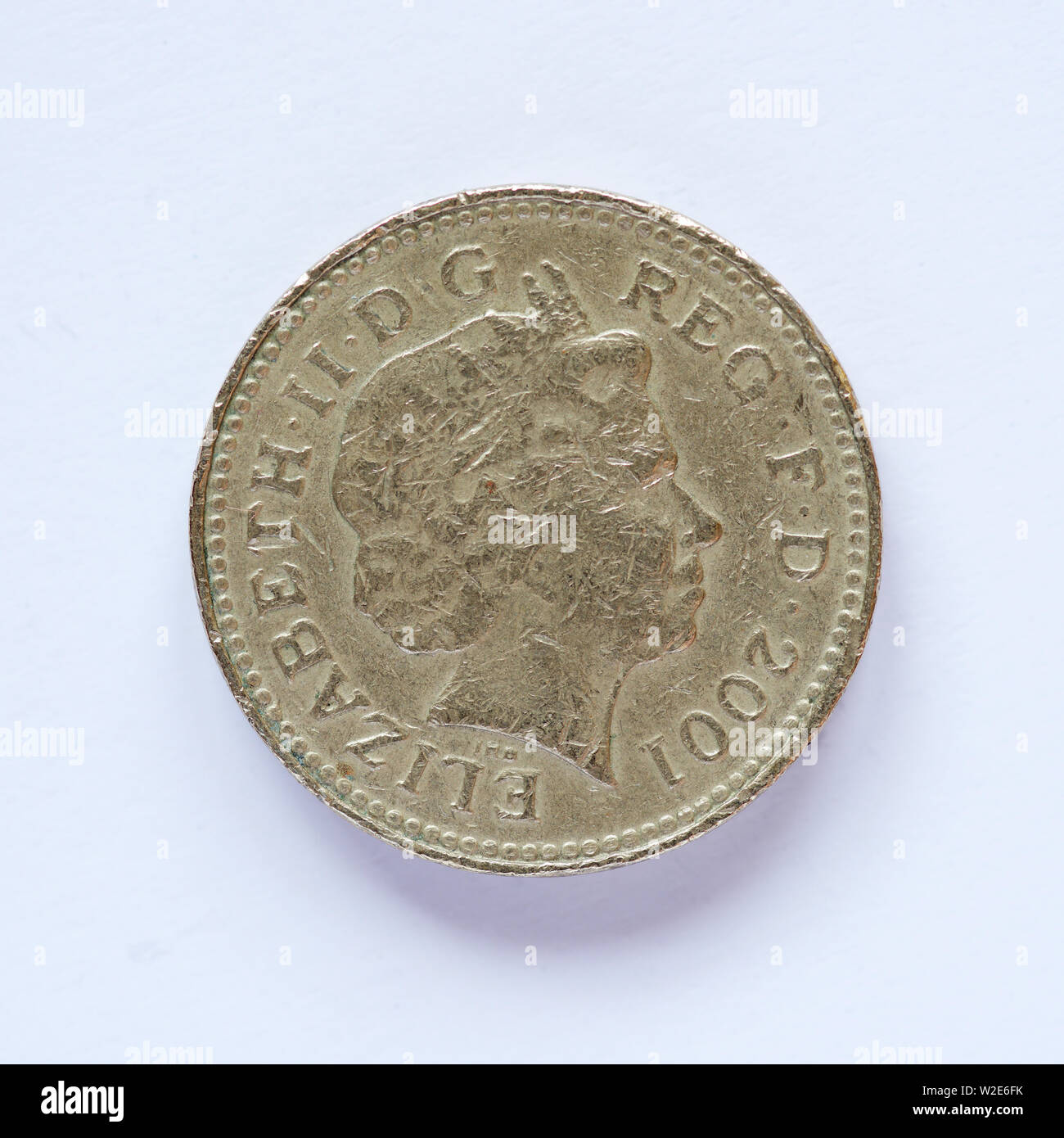 British una libbra Coin - 2001 Foto Stock