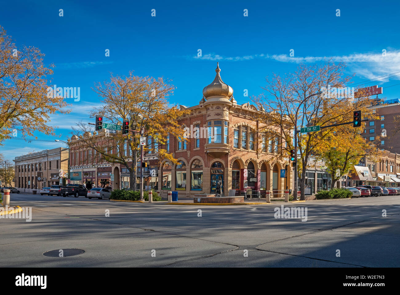 Edificio storico centro cittadino di Rapid City, il Dakota del Sud, STATI UNITI D'AMERICA Foto Stock