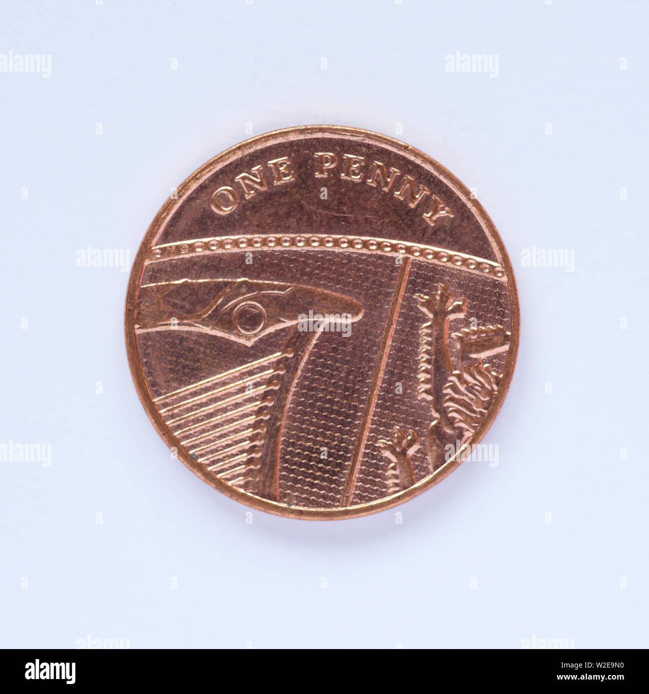 British un penny Coin - 2015 Foto Stock