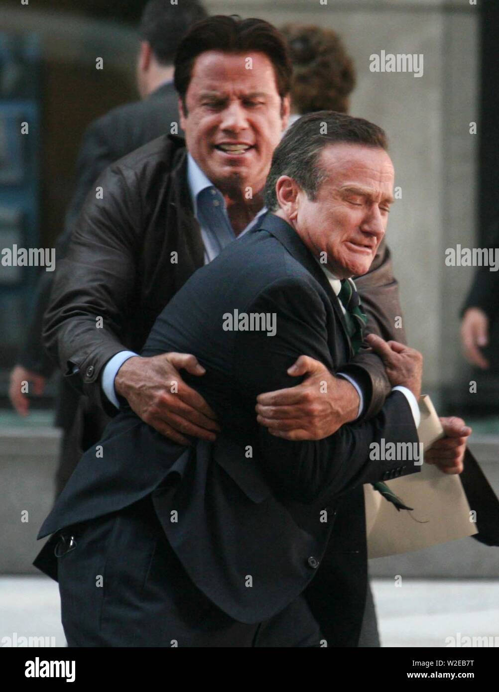 John Travolta e Robin Williams le riprese sul set del film ""Old Dog' 2007  foto da John Barrett/PHOTOlink.net Foto stock - Alamy