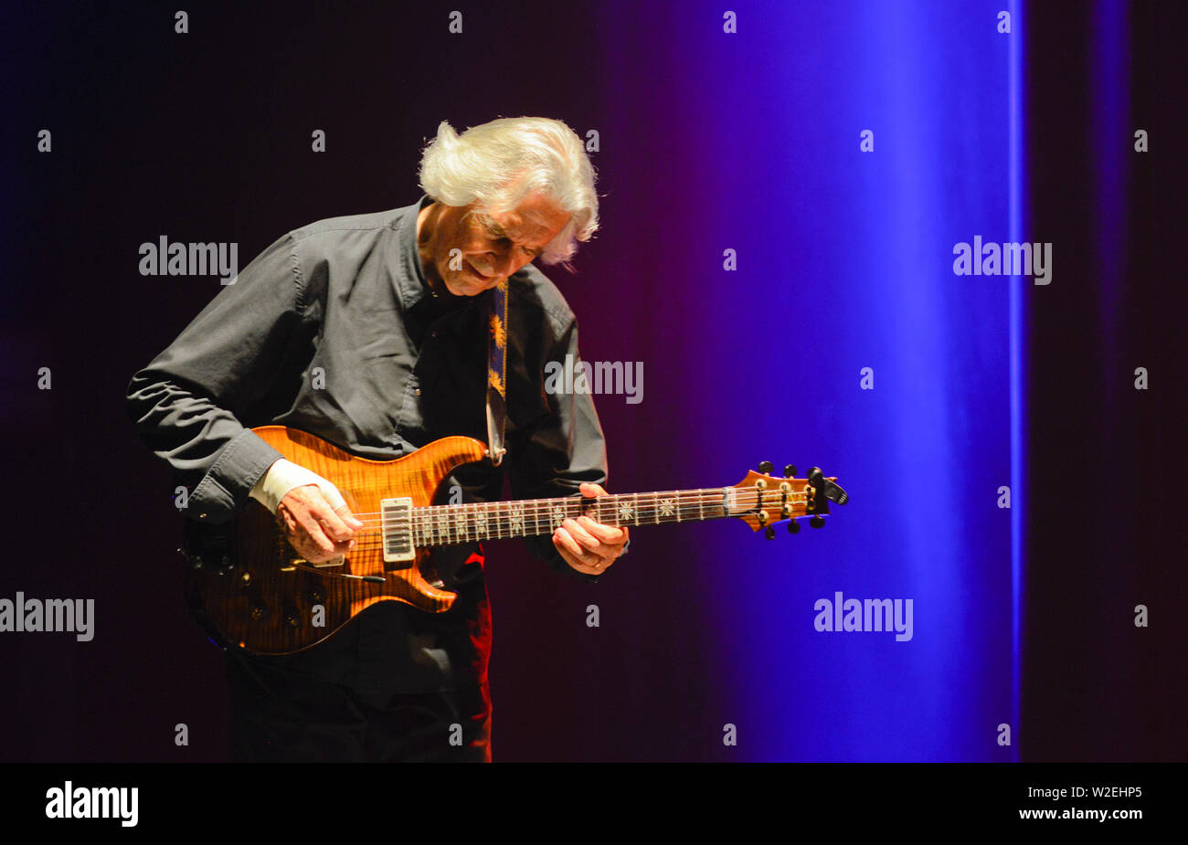 Chitarra Jazz legend John McLaughlin Foto Stock