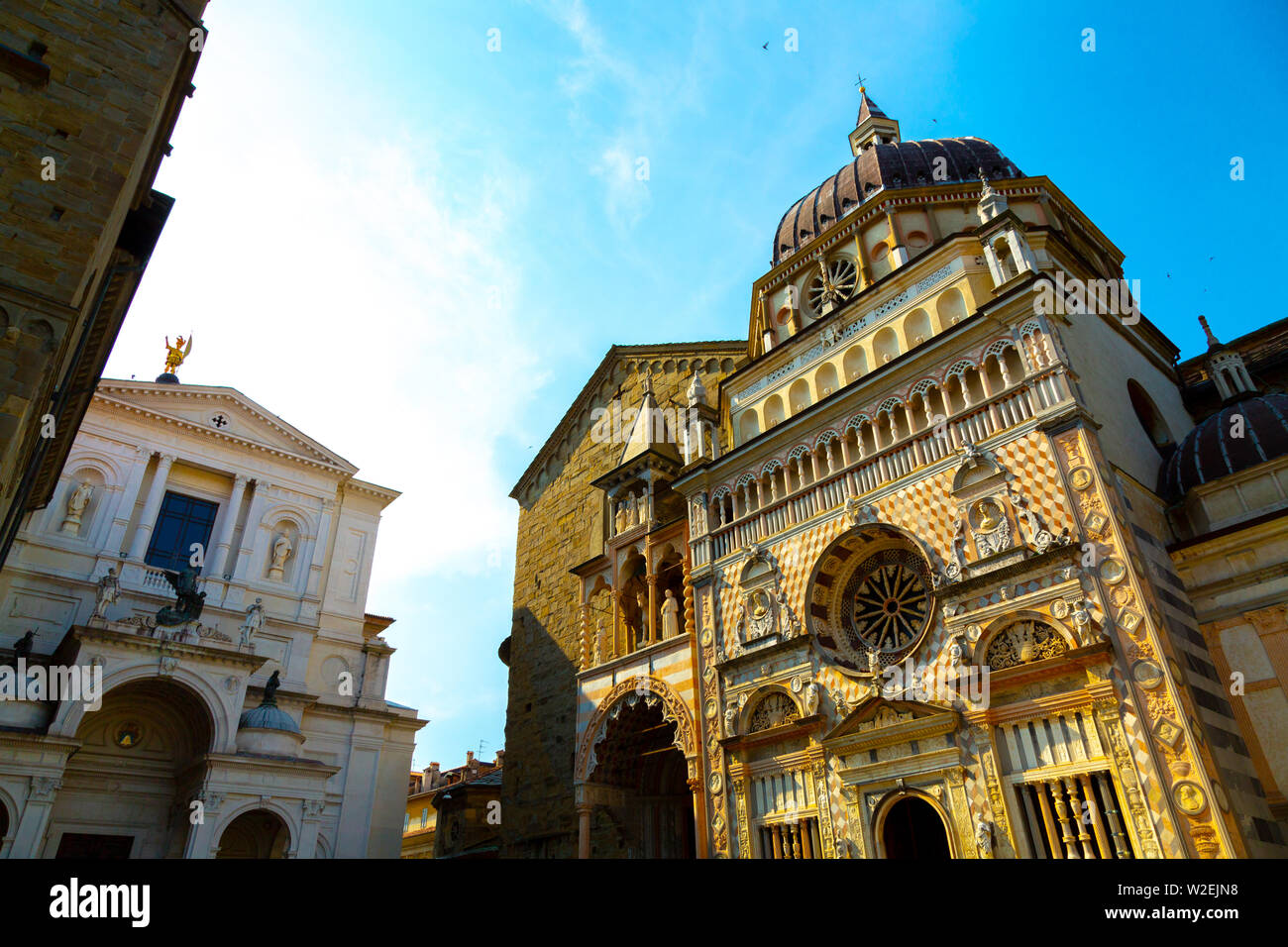 Basilica di Santa Maria Maggiore, Bergamo, Italia Foto Stock