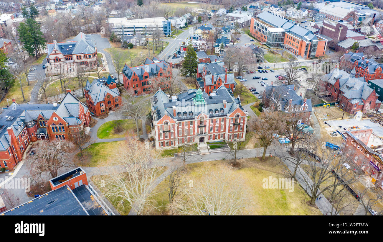 Seelye Hall, ex-biblioteca, Smith College Northampton, MA, Stati Uniti d'America Foto Stock