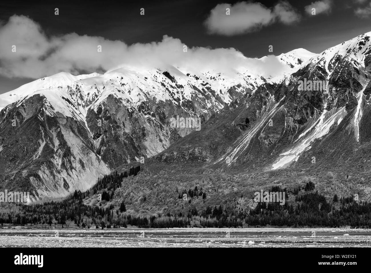 Ghiacciaio Hubbard, disillusione Bay, Alaska, STATI UNITI D'AMERICA Foto Stock