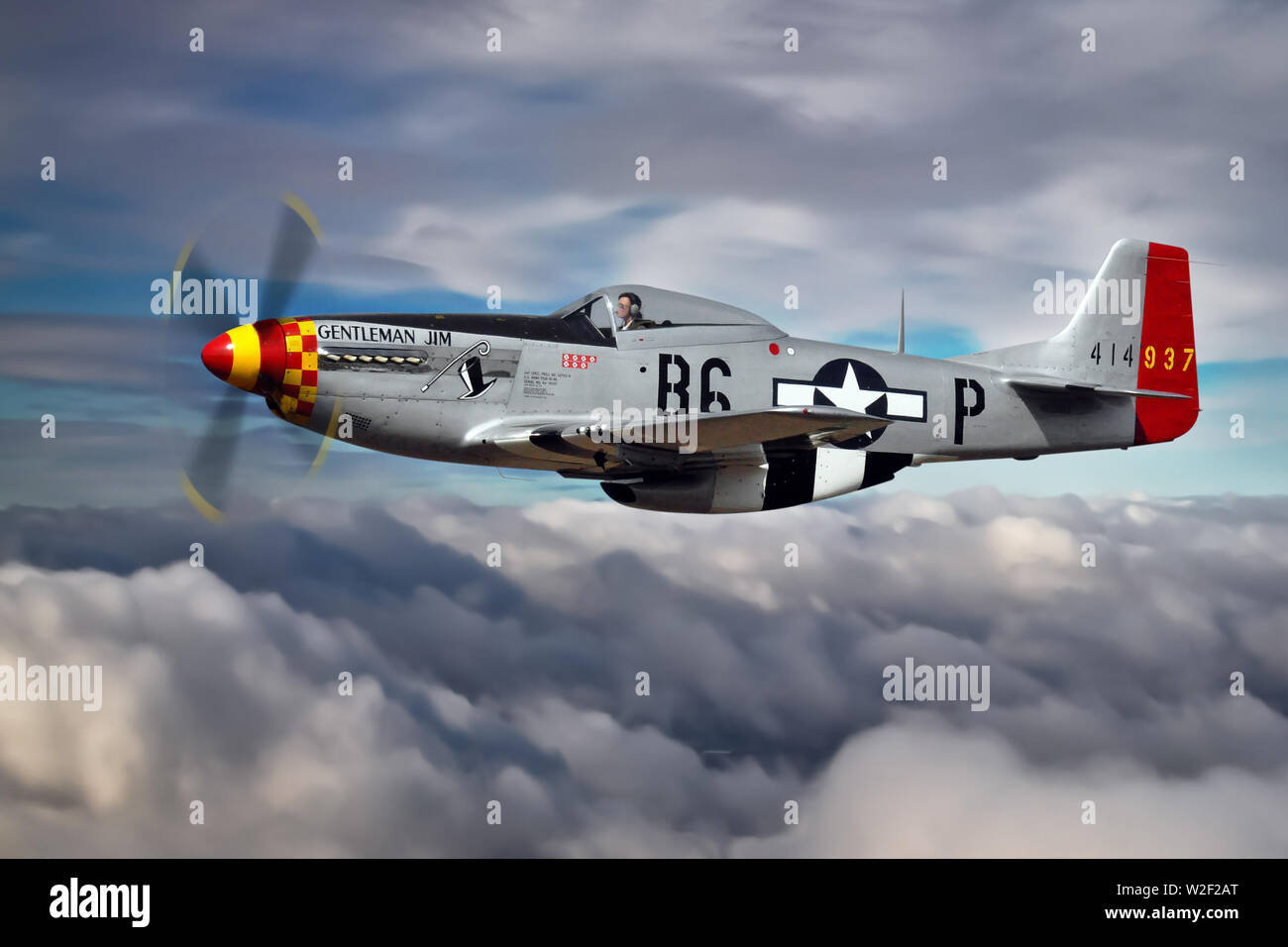 North American P Mustang Foto Stock