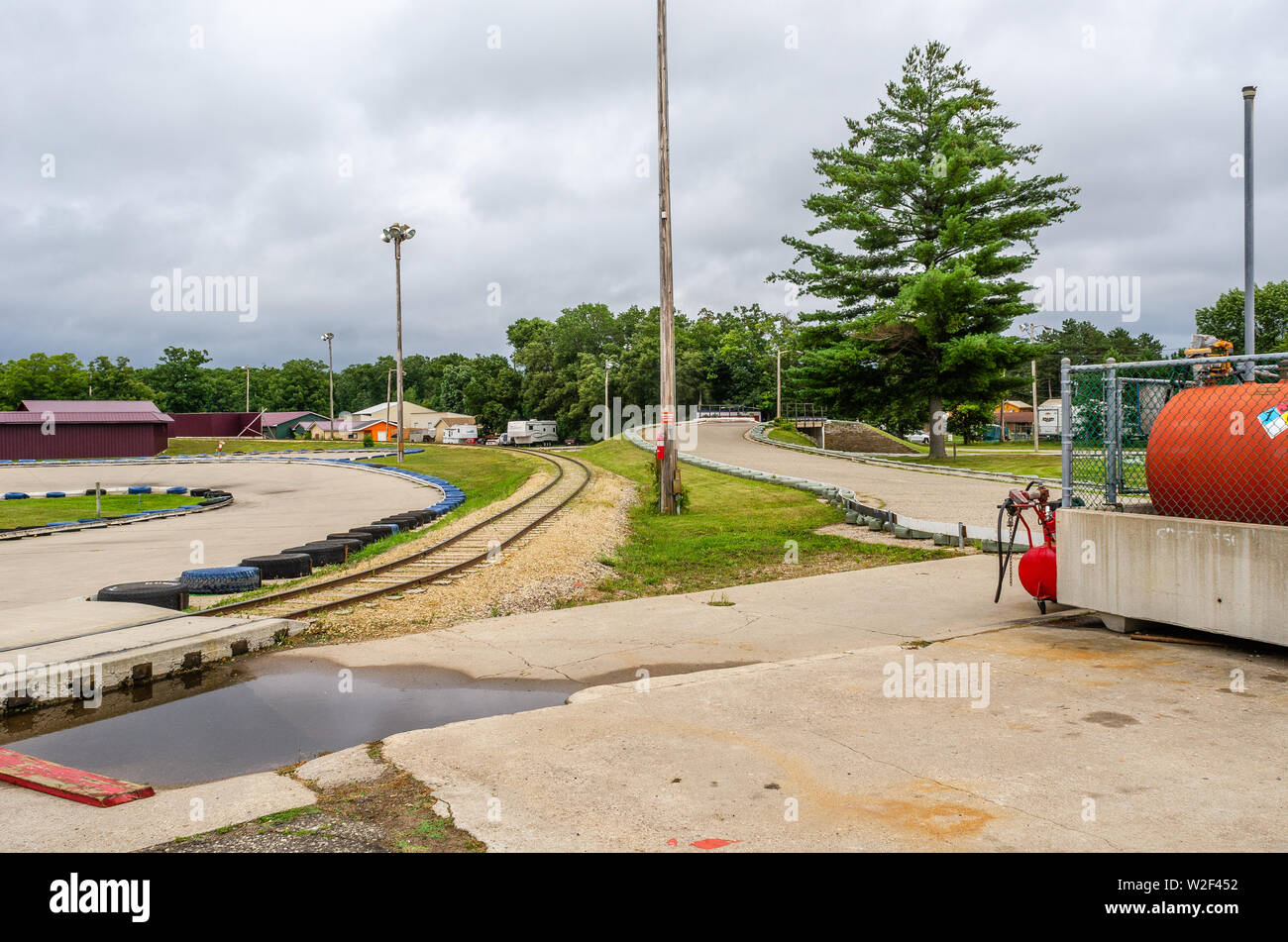 Edifici in Wisconsin Dells Foto Stock