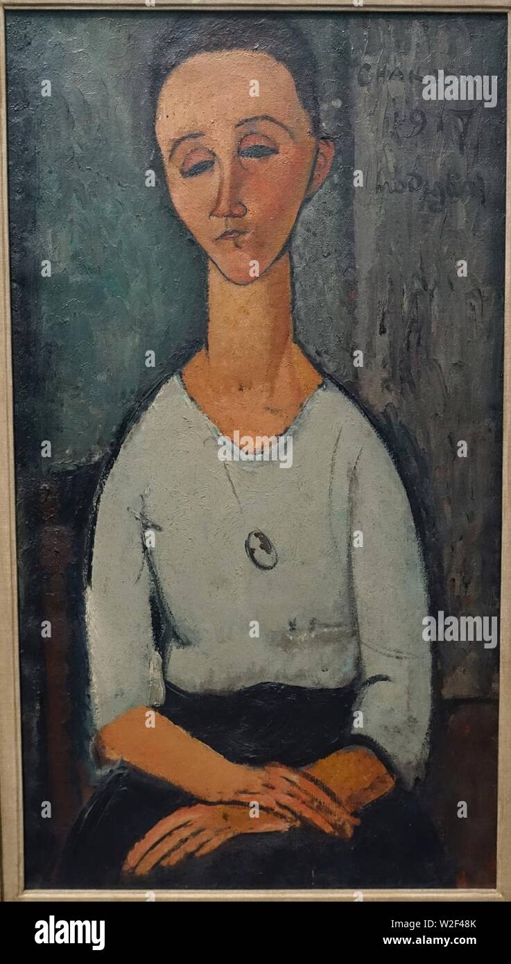 Chakoska di Amedeo Modigliani, 1917, olio su tela - Foto Stock