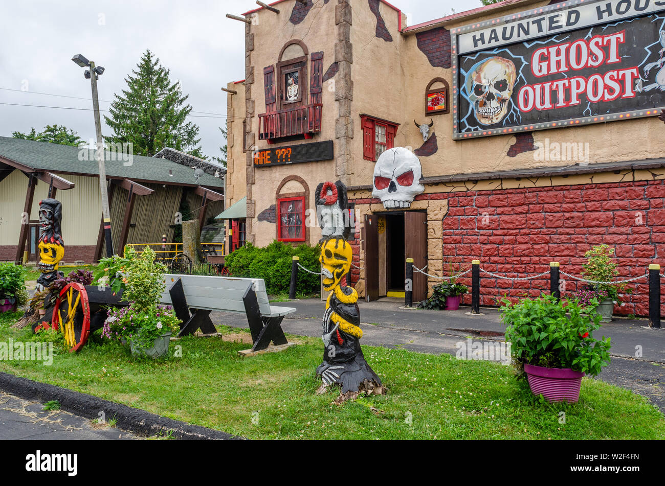 Edifici in Wisconsin Dells Foto Stock