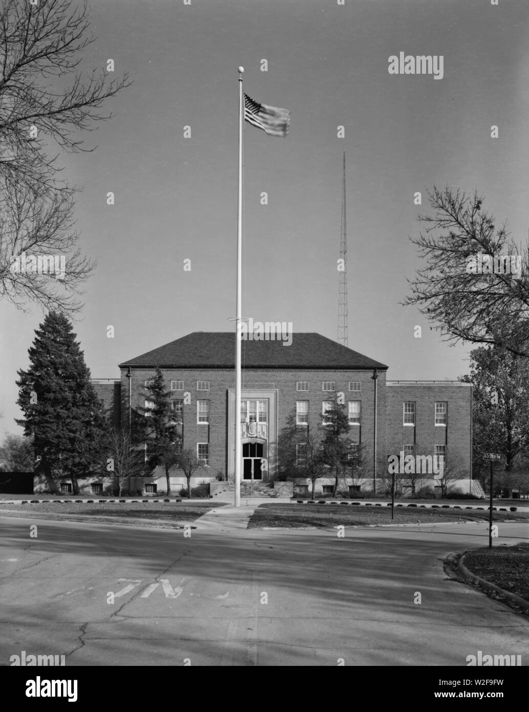 Chanute Air Force Base di sede e di edificio amministrativo. Foto Stock