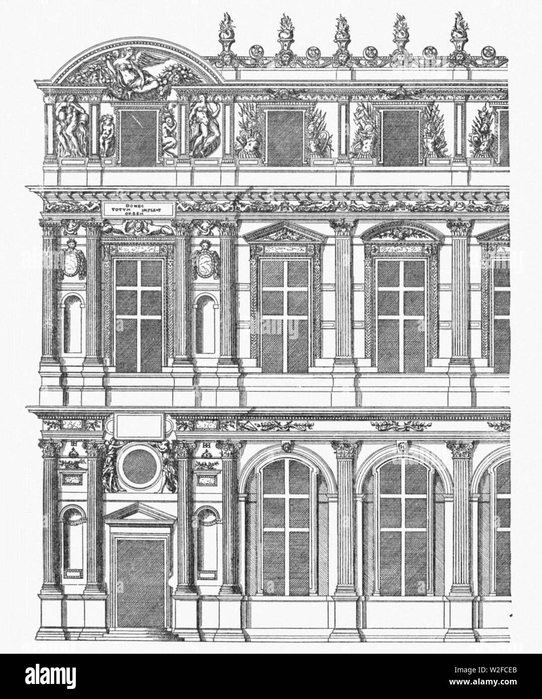 Carattere di architettura rinascimentale 0240. Foto Stock